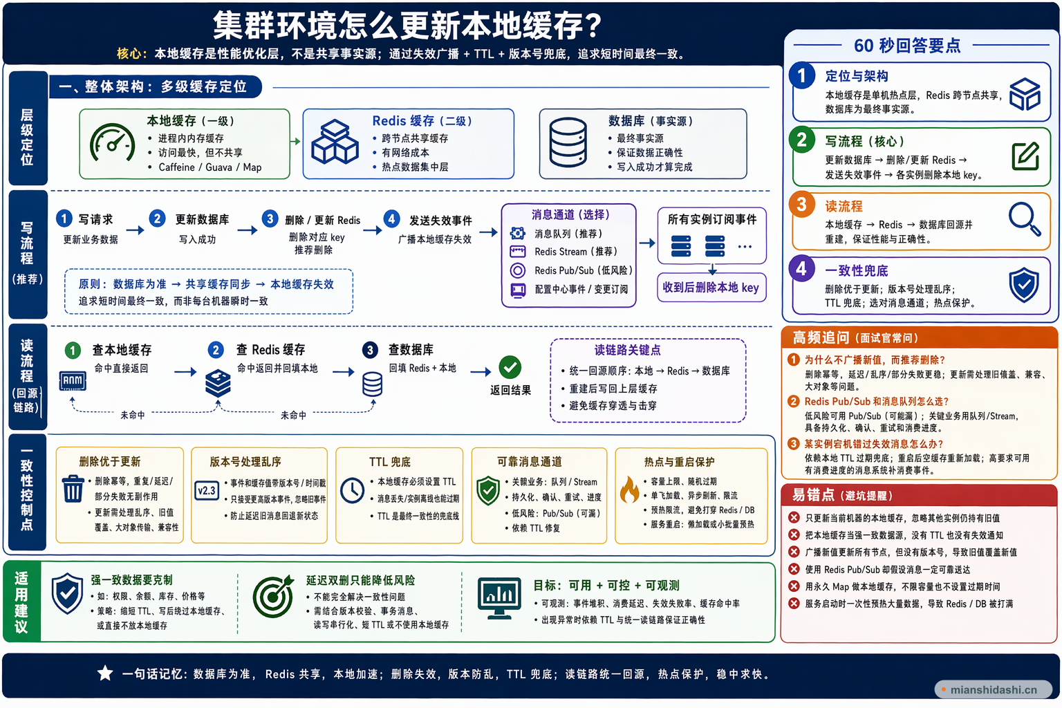 集群环境怎么更新本地缓存？的结构化图解